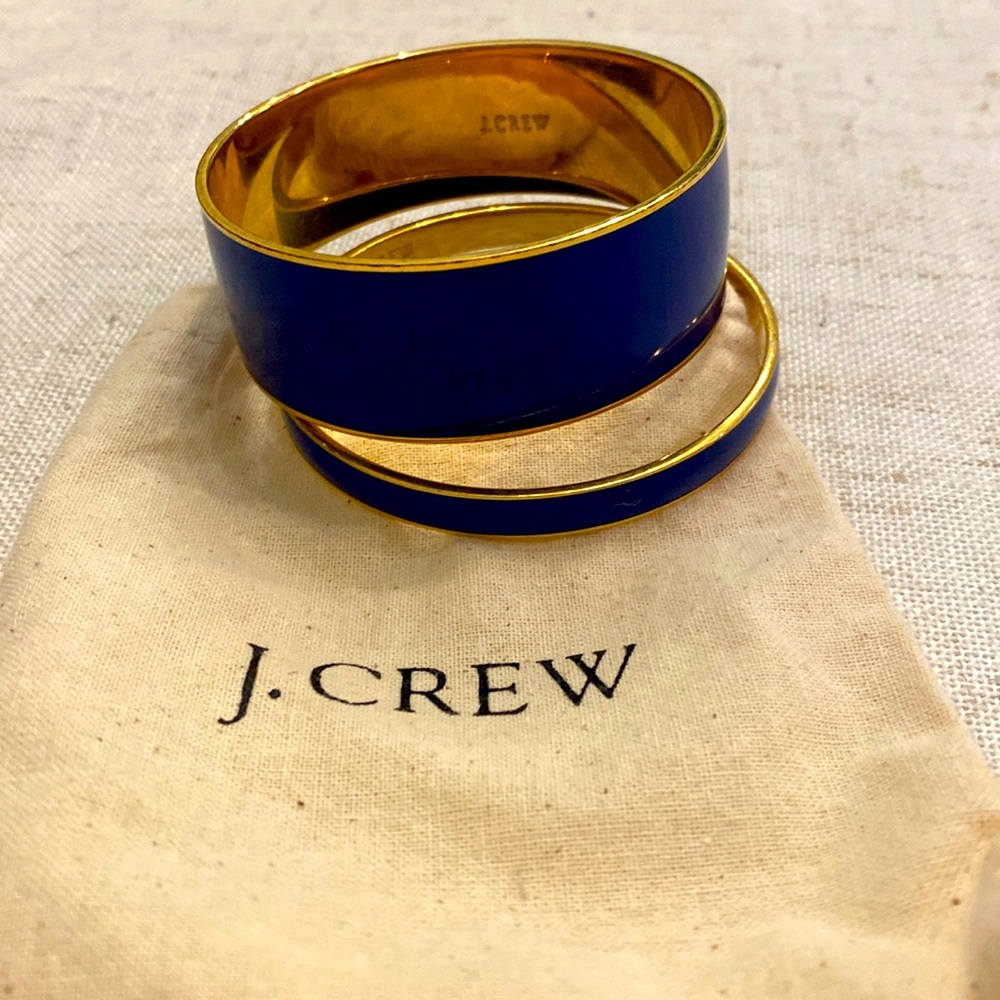 Jcrew navy blue bangle set